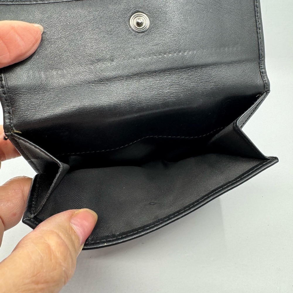 Fendi Black & Brown FF Logo Wallet with Silver Hardware - Picture 5 of 8